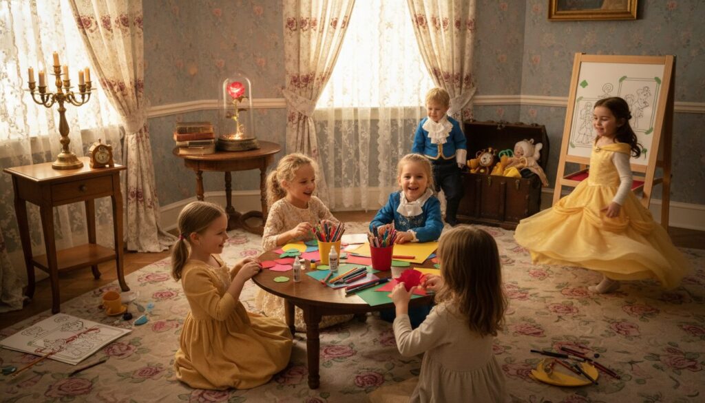 découvrez des idées créatives d'activités, jeux, décorations et coloriages inspirés de la belle et la bête, parfaits pour divertir et émerveiller les enfants.